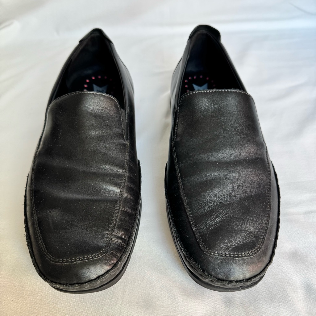 Mephisto Baduard Black Leather Slip-On Loafers Shoes Men's 10.5